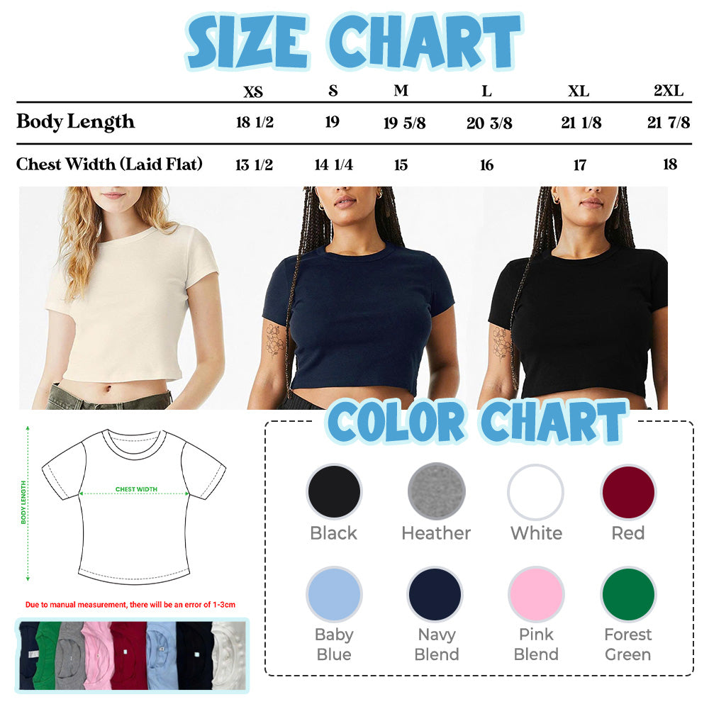 Embroidered Arirang Croptop Baby T Shirt, Bangtan Boys Army Gift Shirt