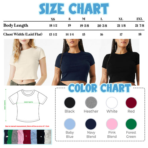 Embroidered Arirang Croptop Baby T Shirt, Bangtan Boys Army Gift Shirt